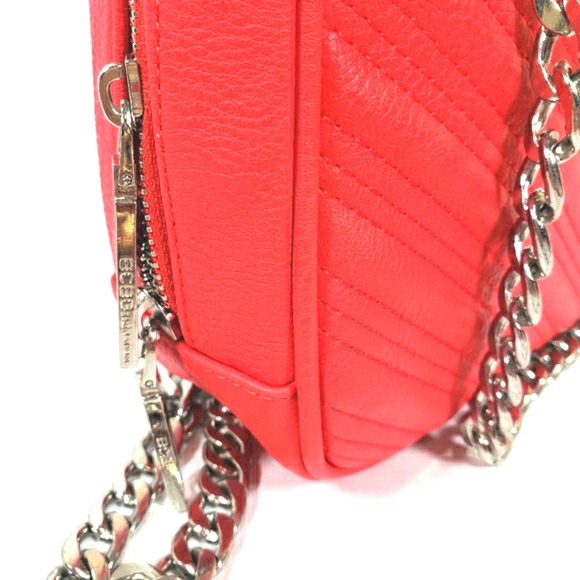 BCBG Eneration Red Coral Shoulder Bag Chain Purse - Picture 4 of 11